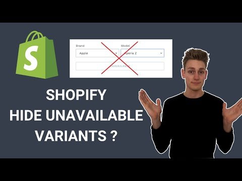 Hide Unavailable Variants in Shopify